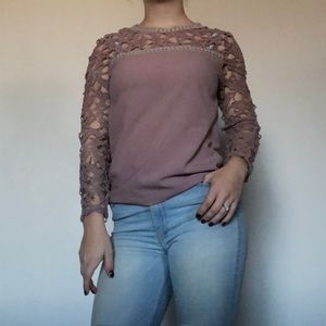 Delicate lace long sleeve